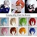 S-noilite Short Cosplay Wig Real Thick Heat Resistant Synthetic Hair Halloween Costume Full Wigs (Short Cosplay Wig, Dark Orange)