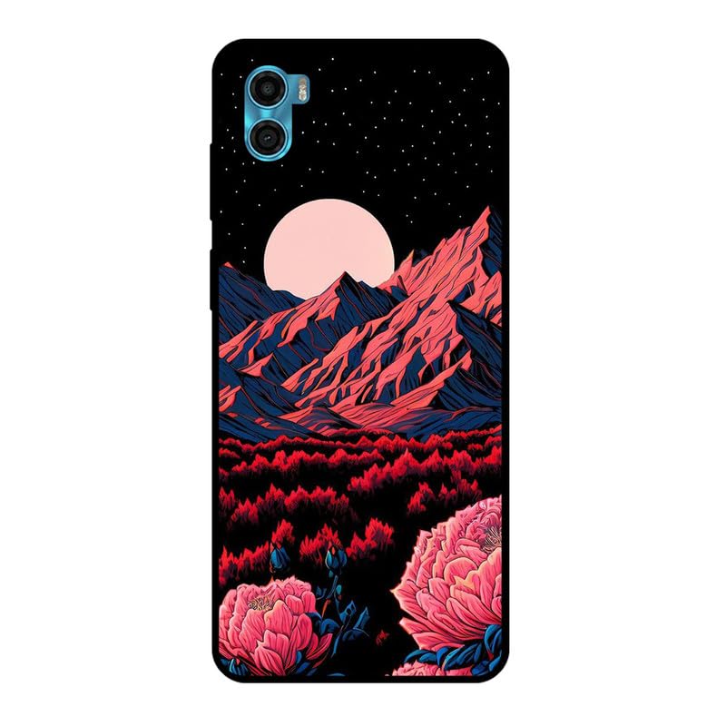 KARTXITAI Funda Case Compatible con Motorola Moto E22s,Protectora de Cuerpo Completo con Tacto Suave y Sedoso,Carcasa de Silicona Cover,Gel Flexible,Regalo Original - Crisantemos