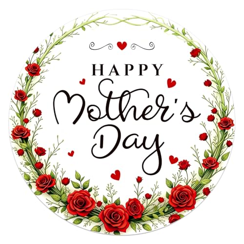 GMEMNOV 60PCS Mothers Day Stickers – 1.5" Happy Mother's Day Floral Labels, Self-Adhesive Gift Tags for Cards, Envelopes, Gift Wrapping & Party Supplies