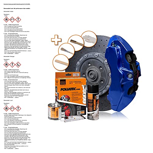 Foliatec Set Peinture étriers de Freins - Performance Bleu Luisant - 3 Components