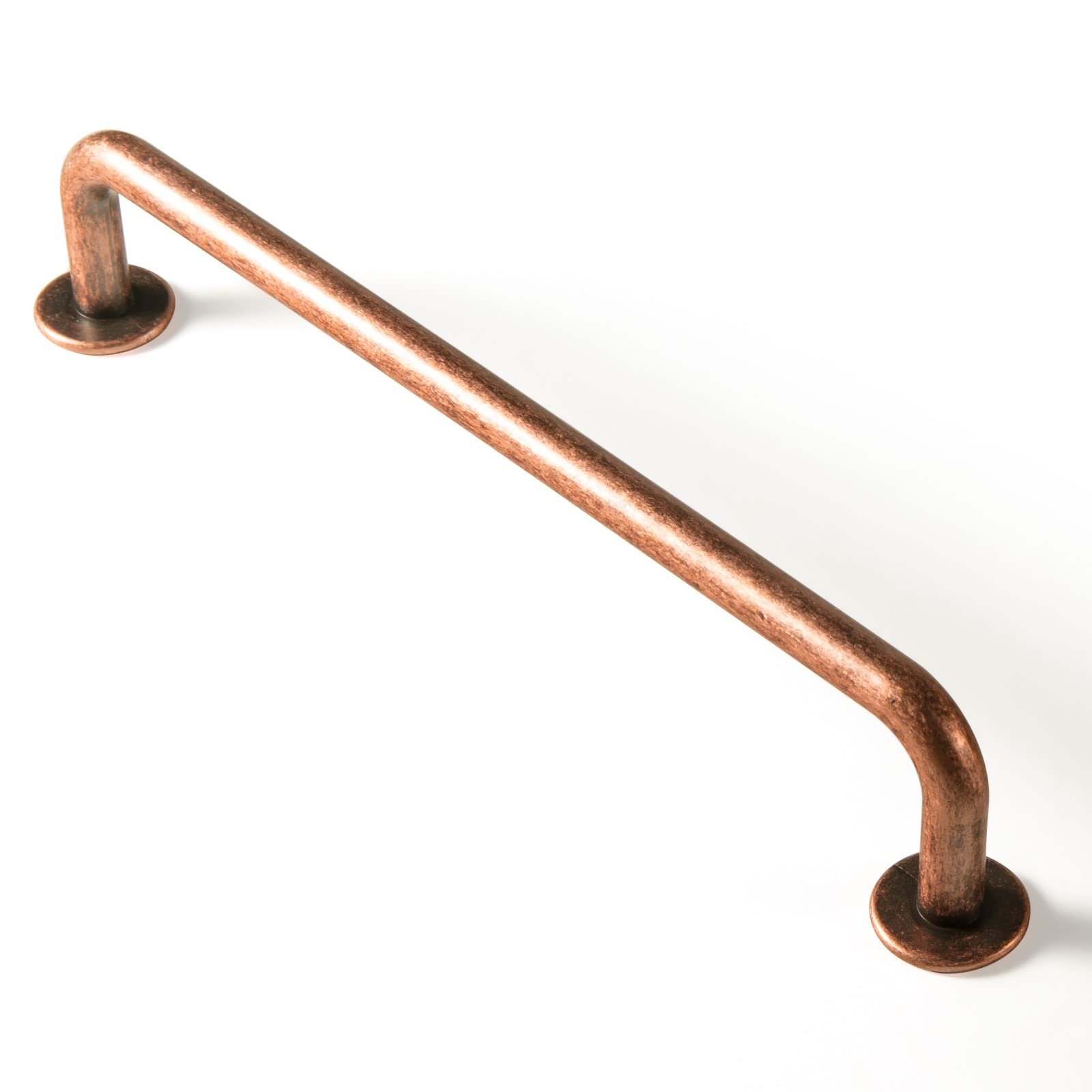 Goo-Ki 6 Pack Antique Copper Cabinet Pull Dark Copper Drawer Handles,6.3 inch Solid Vintage Copper Bar Pulls Red Bronze Kitchen Hardware for Dresser Wardrobe Cupboard 9338AC-160