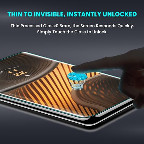 Image of FIRST MART Military-Grade UV Tempered Glass For Motorola Edge 50, Edge 50 Pro and Moto Edge 50 Ultra 5G (6.7 Inch) With Easy UV Installation Kit | Edge To Edge Coverage | Crystal Clear, Pack of 2