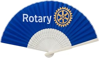 ロータリークラブ 布扇子 扇子 軽量 おしゃれ ロータリーマーク入り rotary 夏イベント 例会 記念品 贈答品 ギフト