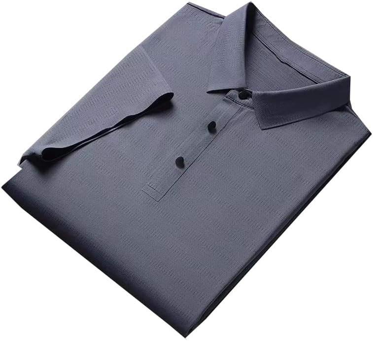 Mens Golf Polo Shirts Short Sleeve Quickly Dry Collared Tennis Casual Shirt for Men