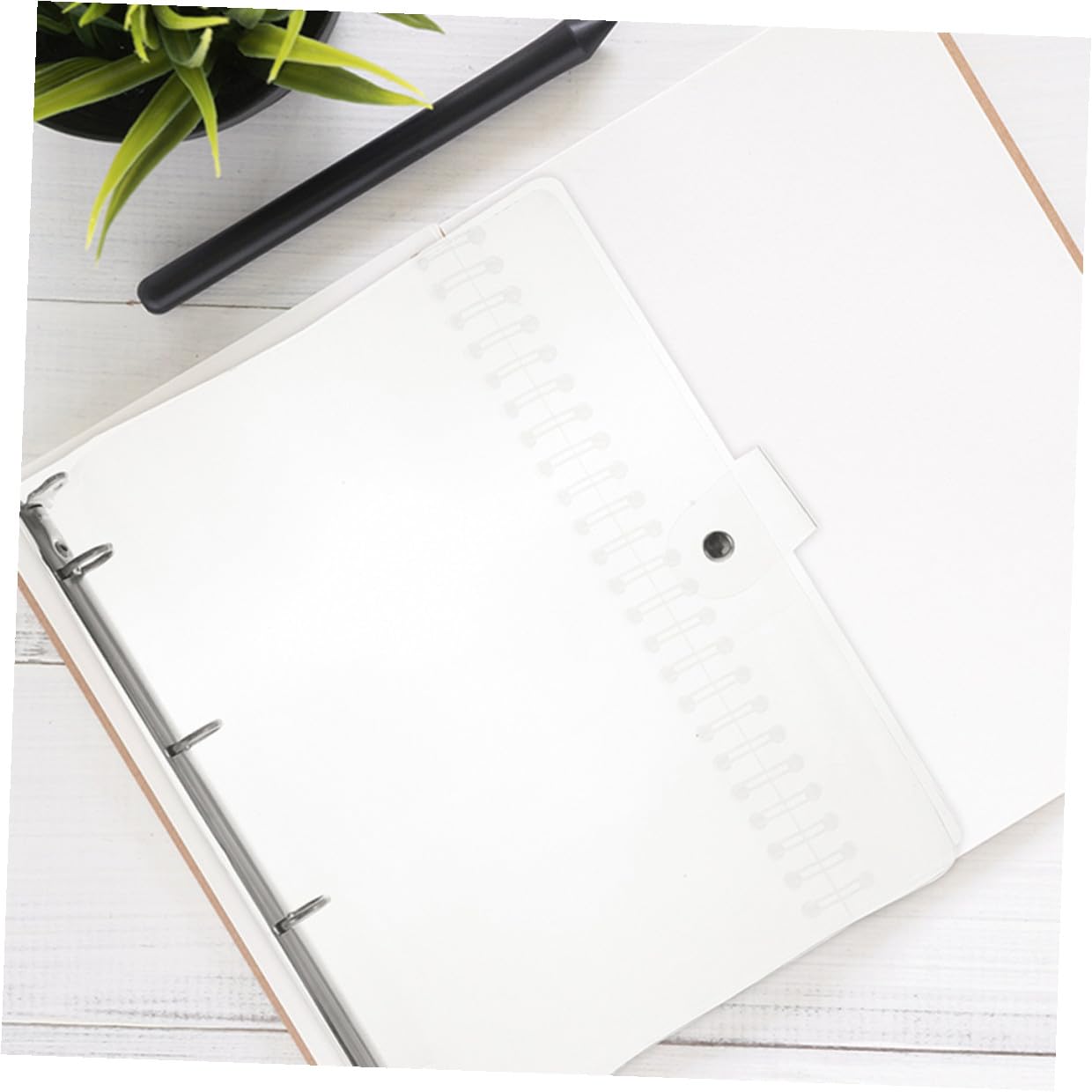 HOMSFOU 3 Stück Transparente ordner Multifunktionale Dokumentenmappe Klarer Binder für Schule Büro und Haushalt Praktischer Organizer zur Übersichtlichen Aufbewahrung von Akten und