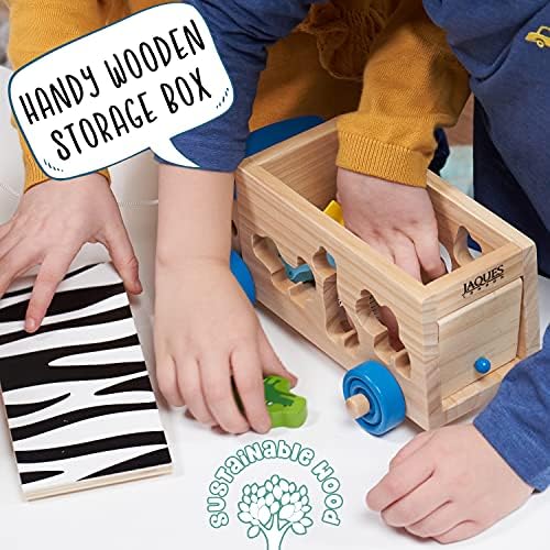 Jaques of London Animal Shape Sorter | Wooden Toys | Wooden Animal Toys for 2 3 4 Year Olds | Toddler Toys | Since 1795