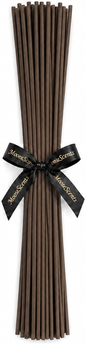 18 Inch XL Diffuser Sticks – 25 Pack, (45cm) Long, 5mm Thick, No Glue Tips, Strong Scent Throw, Replacement Diffuser Reeds