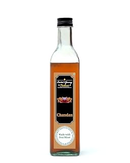 Savita's Yummy Parlour Chandan Sharbat – Natural Sandalwood Syrup Made with Desi Mishri | Cooling Summer Drink Concentrate | Refreshing Herbal Beverage | 600g