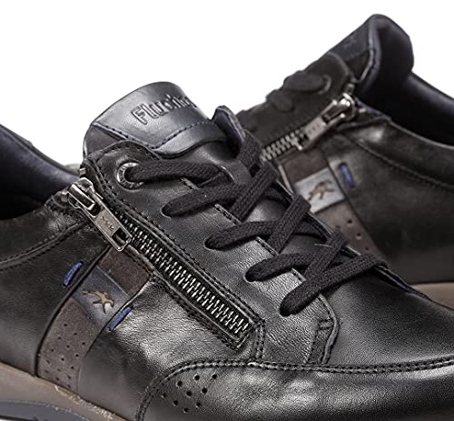 Fluchos Para Hombre. F1280 Zapatos De Piel Daniel F1280 Habana Negro (40), Plano, 1 A 3Cm, Cordones, Casual - 7
