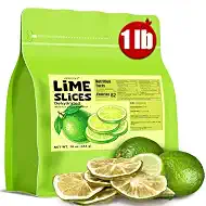 16 oz Dehydrated Lime Slices – (Pack of 1) | No Additives No Sugar | Cocktail Garnish, Drinks, Tea, Baking Cooking | Potpourri Simmer Pot Candle & Craft Decor