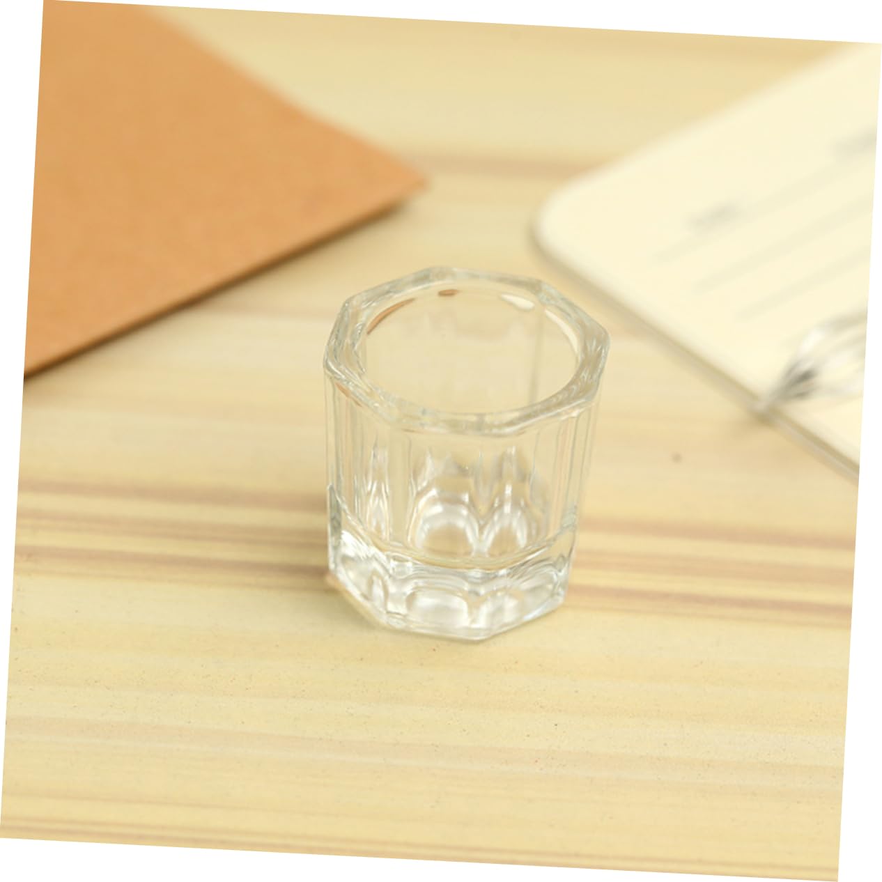 Professional Manicure Pen Cleaning Cup 8pcs Nail Art Liquid Cup Glass Cleaning Cup for Nails