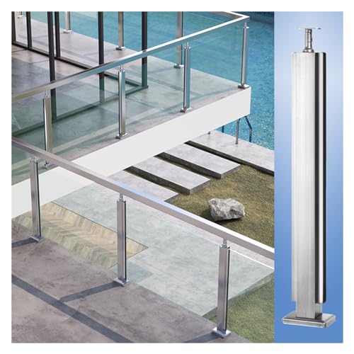 Poteau de garde-corps en acier inoxydable pour escalier et terrasse