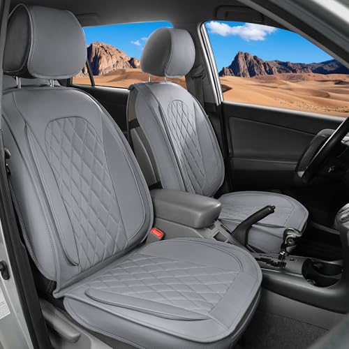 LINGVIDO Car Seat Covers â€“ Premium Nappa Leather Full Set for Front & Rear Seats, Durable, Comfortable, Easy to Install, Fits Most Cars, Sedans, SUVs â€“ Ideal for Commuters, Families & Road Trips