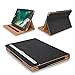 Price comparison product image MOFRED® Black & Tan Apple iPad 10.5 inch (2017 & 2019 Versions) Leather Case with Stylus Loop Holder