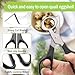 Adecco LLC Pigeon Quail Egg Cutter Scissors Stainless Steel Blades Bird Cutter 2 Pack (Quail Egg Scissor)