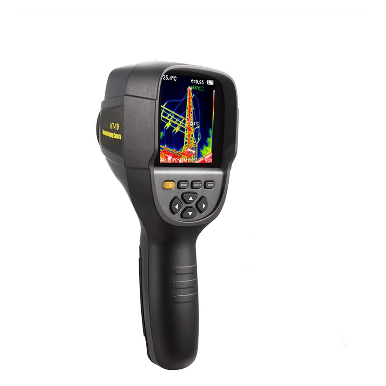 Termómetro de objeto industrial Detector de calefacción de piso de mano High-Pixel Infrarrojo Viento térmico Exactitud de medición ± 3% usado for la medición de la temperatura del objeto industrial (