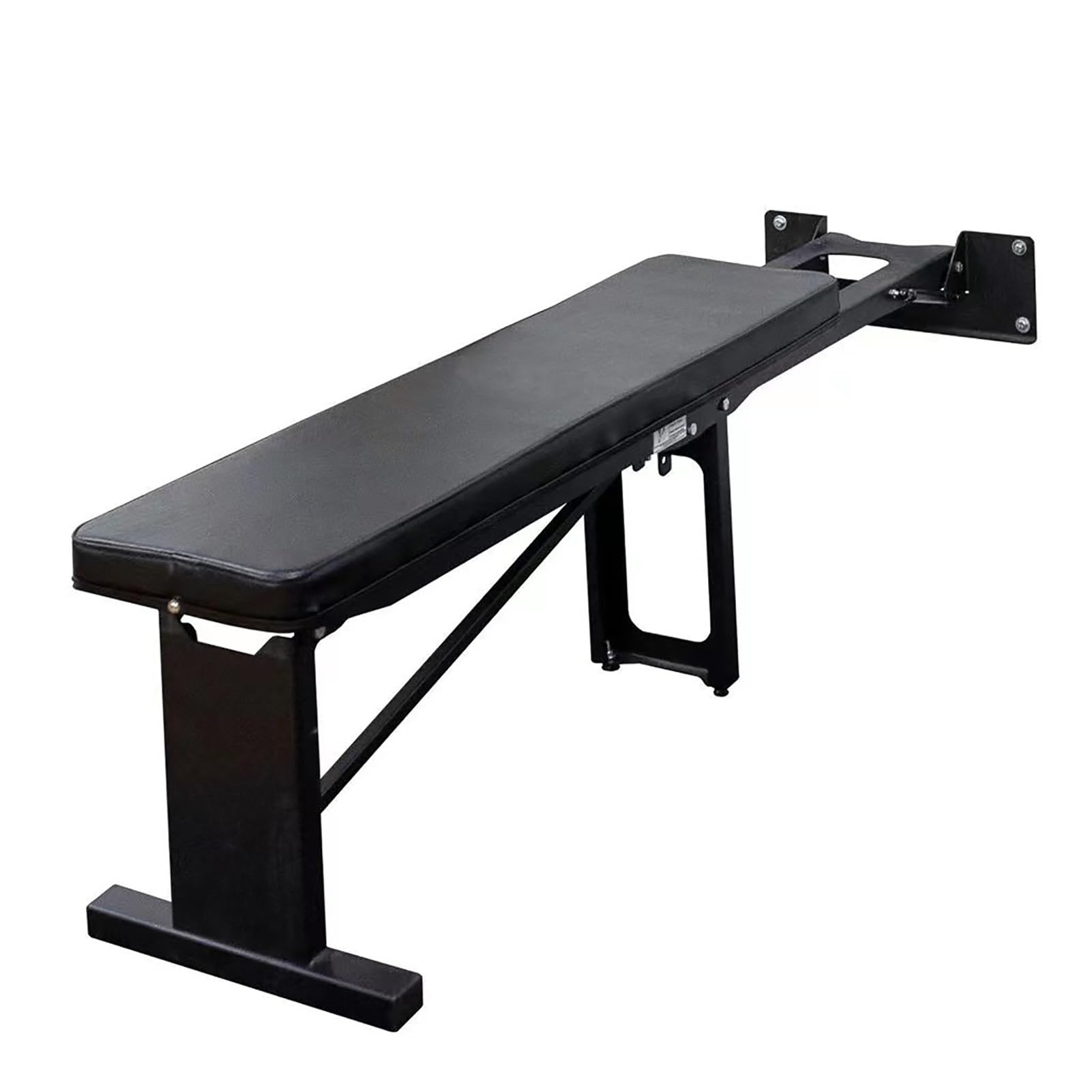 Wall Folding Large Flat Bench Recumbent Bench Dumbbell Bench Folding Storage Convenient Folding Rack Accessories Fitness Equipment