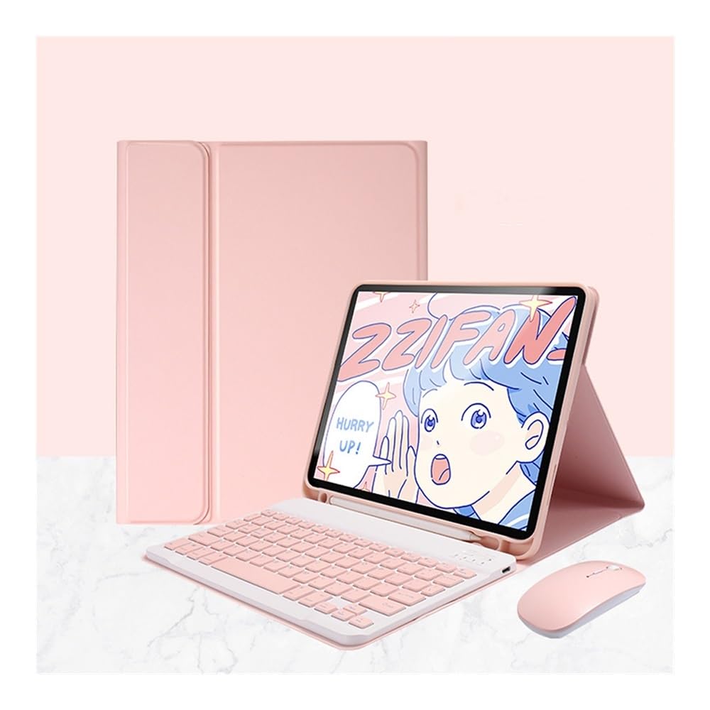 Porte-crayon intégré sur cet étui avec clavier Galaxy Tab S10 Ultra rose - 8