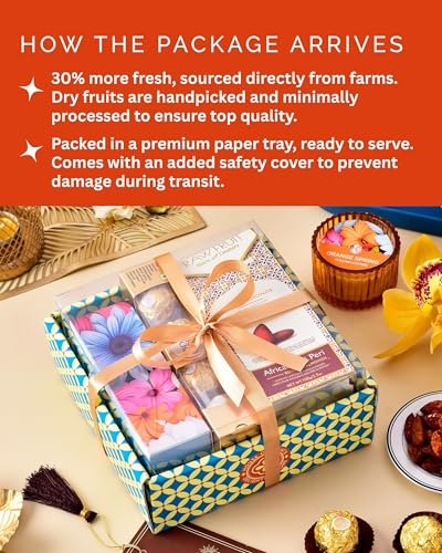 Image of Hyperfoods Diwali Gifts for Family and Friends Gift Hamper Diwali Gifts for Employees Corporate Gifts for Employees Chocolate Gift Hampers Gift Hampers Box Corporate Gift Cookies Gift Hamper