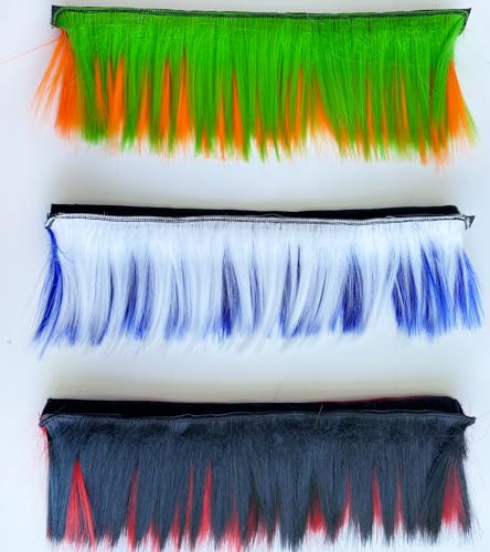 Lecherri Mohawk for Helmet Decoration Helmet Hawk Accessories 1PC for Motorcycle Bicycle Ski Hair Patches Reusable Design(Helmet Not Included) - Thumbnail 7