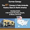 Eurmax USA 10'x10' Pop-up Canopy Tent Commercial Instant Canopies with 4 Removable Zipper End Side Walls and Roller Bag, Bonus 4 SandBags(Gray)