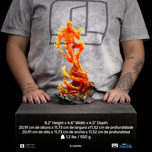 Statue de collection The Human Torch Iron Studios 1:10 en résine - 7