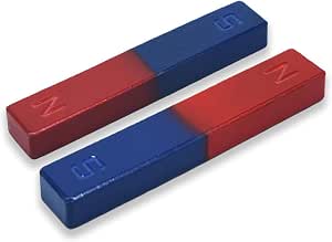 2 Imanes De Barra Alnico - 12.5x5x40mm, Ideal Para Experimentos Científicos