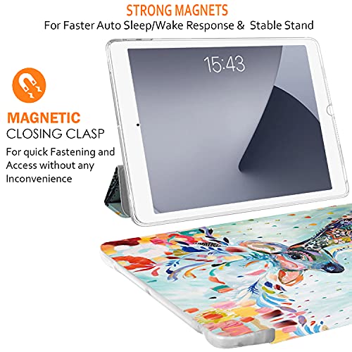 Image of DuraSafe Cases for iPad 7th Gen 10.2 inch 2019 TPU Cover A2197 A2200 A2198 MW762HN /A MW742HN /A MW752HN /A MW792HN /A MW772HN /A MW782HN /A MW6W2HN /A MW6X2HN /A MW722HN /A MW702HN /A MW712HN /A Anime Deer Print