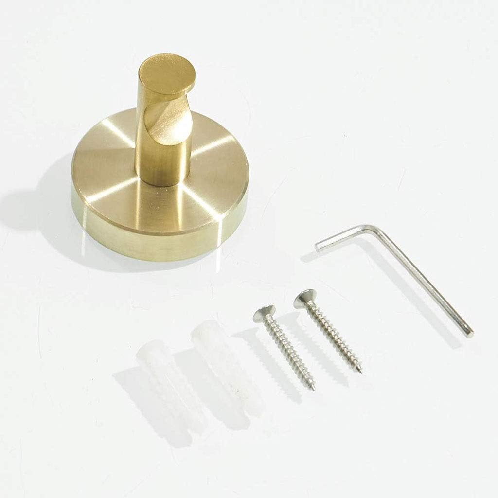 Adhesive Hooks Heavy Duty Wall Waterproof Stainless Steel for Hanging Coat, Hat,Towel Robe Hook Rack Bathroom and Bedroom