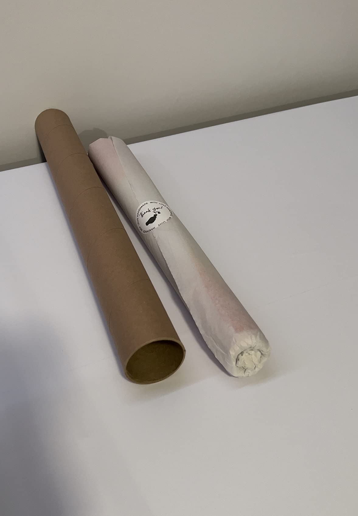 Mailing Tubes With Caps (12 Pack) - 2x18 Inch Kraft Cardboard Tubes For Posters, Art Prints, Blueprints