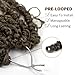 Passion Twist Hair 18 inch Passion Twist Crochet Hair 8 Pack Pre-twisted Passion Twist Braiding Synthetic Hair Extensions Soft Pre Looped Curly Ombre Brown Crochet Hair for Black Women