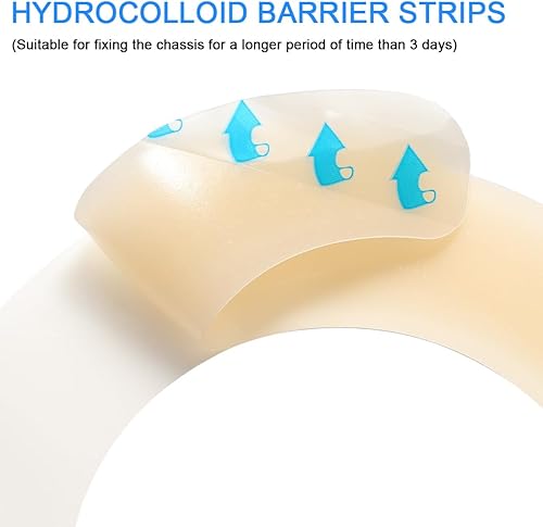 Miniatura 2 de Cinta de barrera para ostomía, 20 unidades, tiras de barrera hidrocoloide para piel, cintas adhesivas elásticas para bolsas de urostomía de
