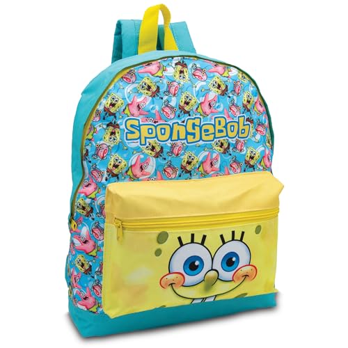 Sac à dos Bob l'Éponge bleu pour enfants idéal pour l'école et le sport