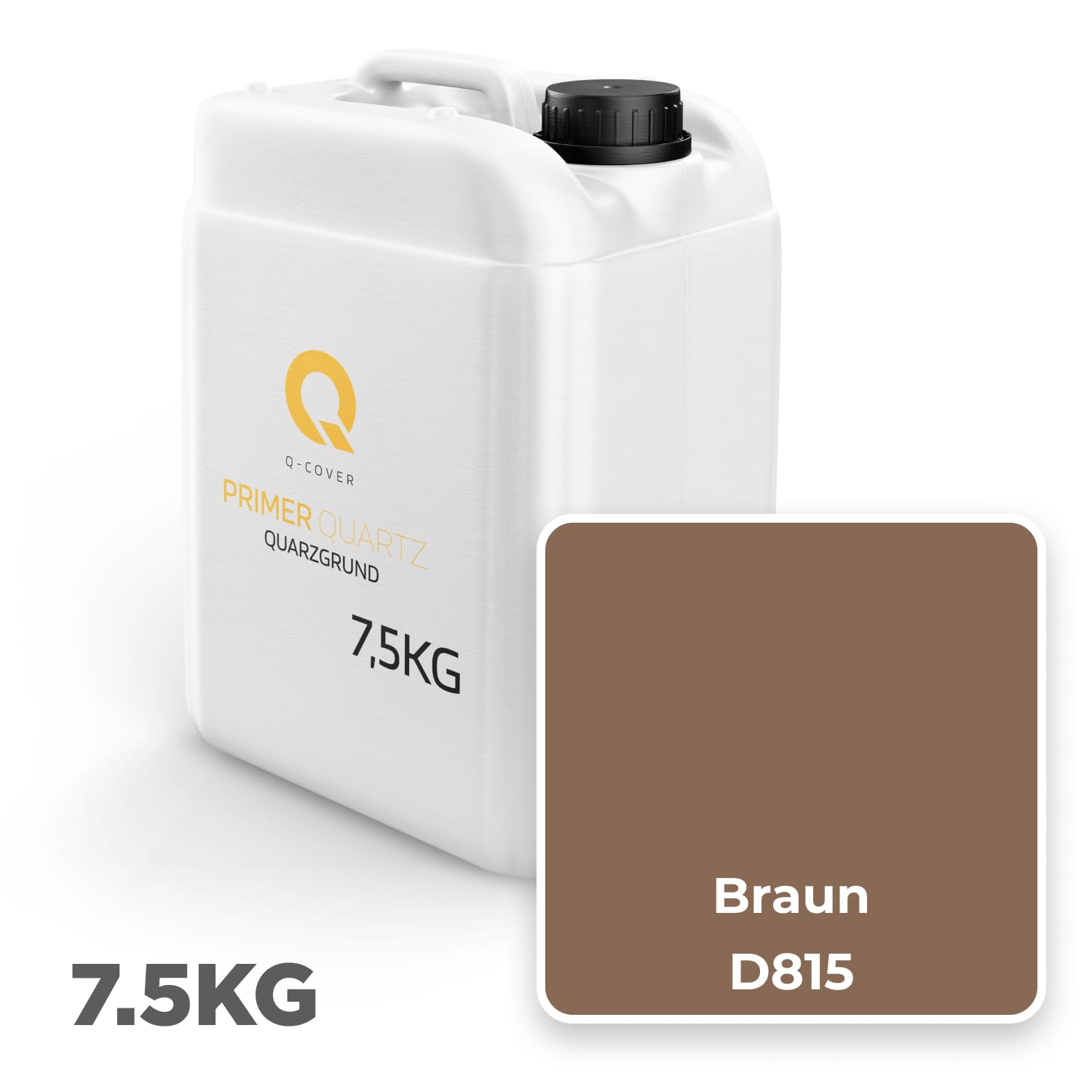 Quarzgrund für Dekorativer Putz mit Mica Dunkelgrau D915 7,5KG | Acrylatdispersion Grundiermittel Innen & Außen für Wände und Decken Grundierung Schutz Mosaikputz ca. 0,3-0,4 KG/m2