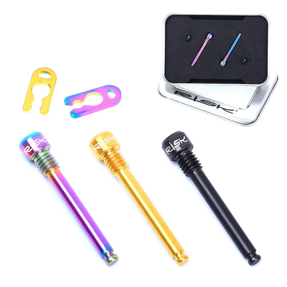 Zcargel Bike Brake Screw Bolt, Bicycle Rotors Screw Pcs Titanium Alloy  Bike Screws Bicycle Parts Kit Bicycle Disc Brake Rotor Bolts