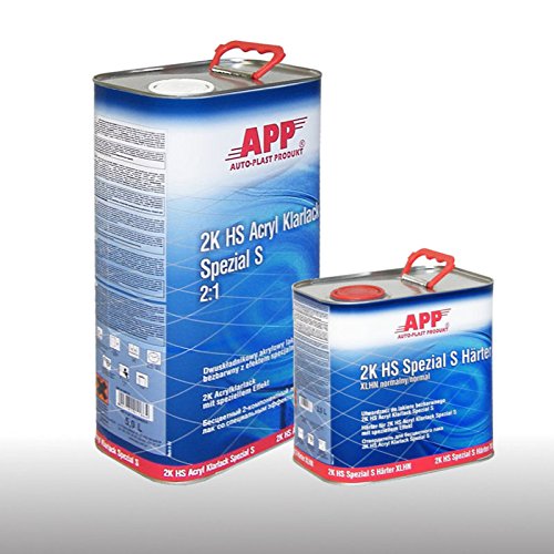 APP 2K HS ACRYL KLARLACK SPEZIAL S (KRATZFEST) 5L + 2.5 HÄRTER (Kurz) 020110K