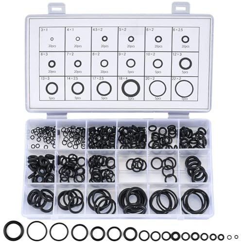 ゴム製 O リングガスケット 18 サイズ シールリングキット R134a