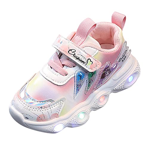 Zapatillas Deportivas Niña con Luces Led Brillantes, Running y Bambas - Suela de Goma Antideslizante
