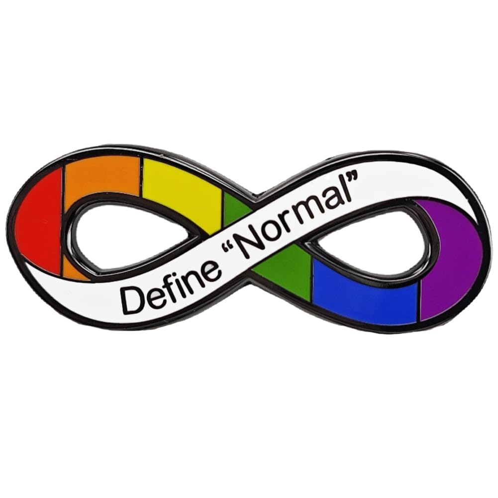 FicsowyAutism Awareness Enamel Pin, Autism Pride Infinity Lapel Pin for Gay Lesbian Bisexual for Women, Men, Girls, Teens, Boys