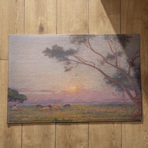 CEVAN Alfombra para La Puerta de Entrada Alfombrilla Antideslizante Ducha Arte Pintura Óleo Paisaje Cocina Lavable Felpudo Casa Limpia Zapatos 40x60cm