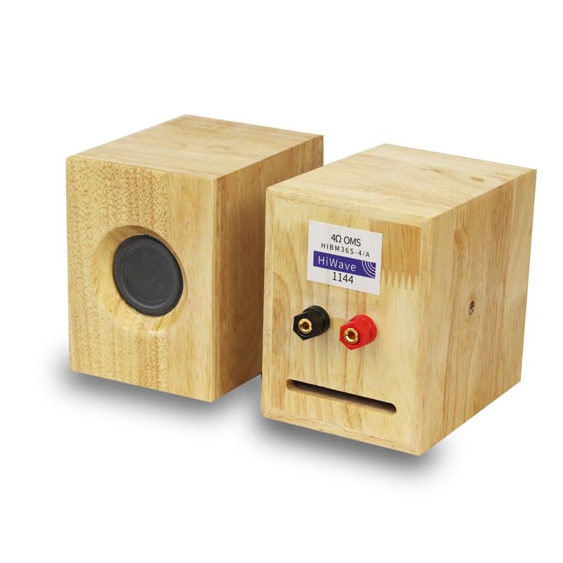 Chougnar Passive solid wood speaker 2-inch full frequency speaker small gall bladder small satellite box book shelf box - (Color: 2 piece)