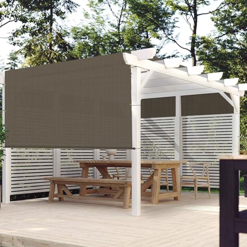 Toldo para pérgola 12x12 pies TANG de repuesto universal marrón con varillas 7