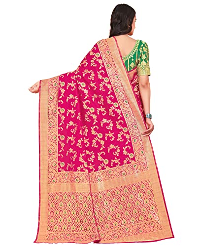 Image of Glory Sarees Women's Banarasi Silk Saree With Blouse Piece (Kara164 Parent)