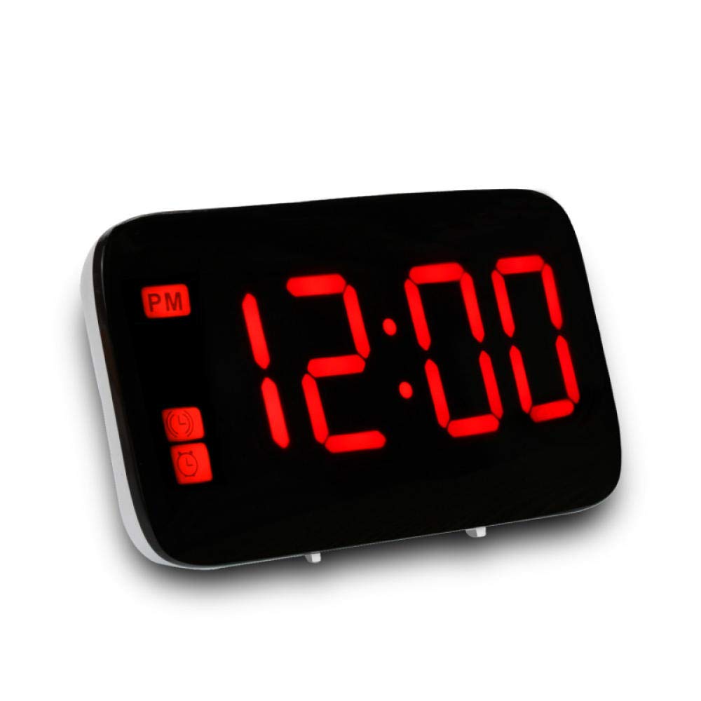 Réveil numérique de table LED rouge rétro-éclairé USB pour en finir avec les écrans agressifs