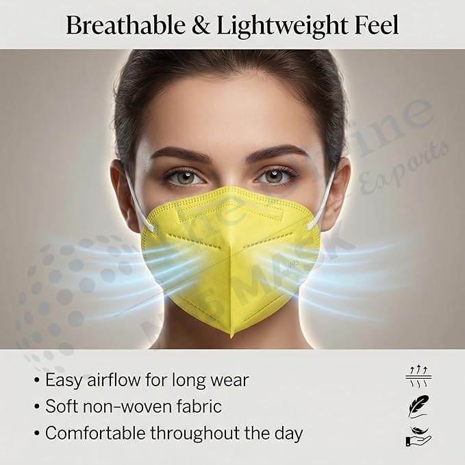 Image of N95 Mask White & Grey combo for Adult Reusable & Washable Certified by ISO CE