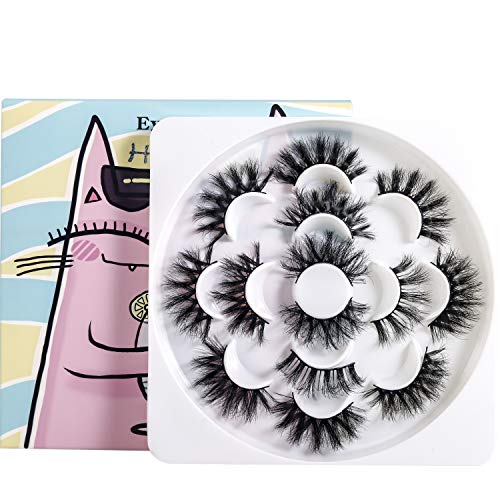 6D Falsi ciglia vistose lunghe e drammatiche