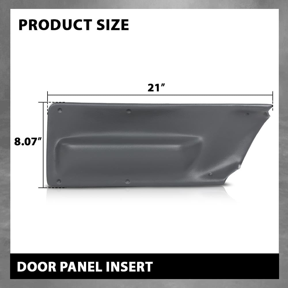 G-PLUS Door Panel Insert Gray Compatible with Volkswagen New Beetle 2003-2010, Not Fit for hatchback, Only Fit for Beetle Convertibles