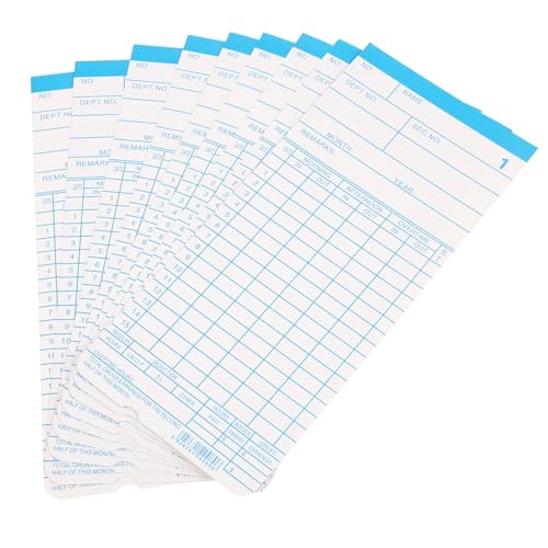 Fiches de pointage de présence bureau papier pour stopper les erreurs d'heures