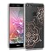 Produktbild kwmobile Huawei P10 Lite Hülle - Handyhülle für Huawei P10 Lite - Handy Case in Blumen Zwillinge Design Rosegold Transparent
