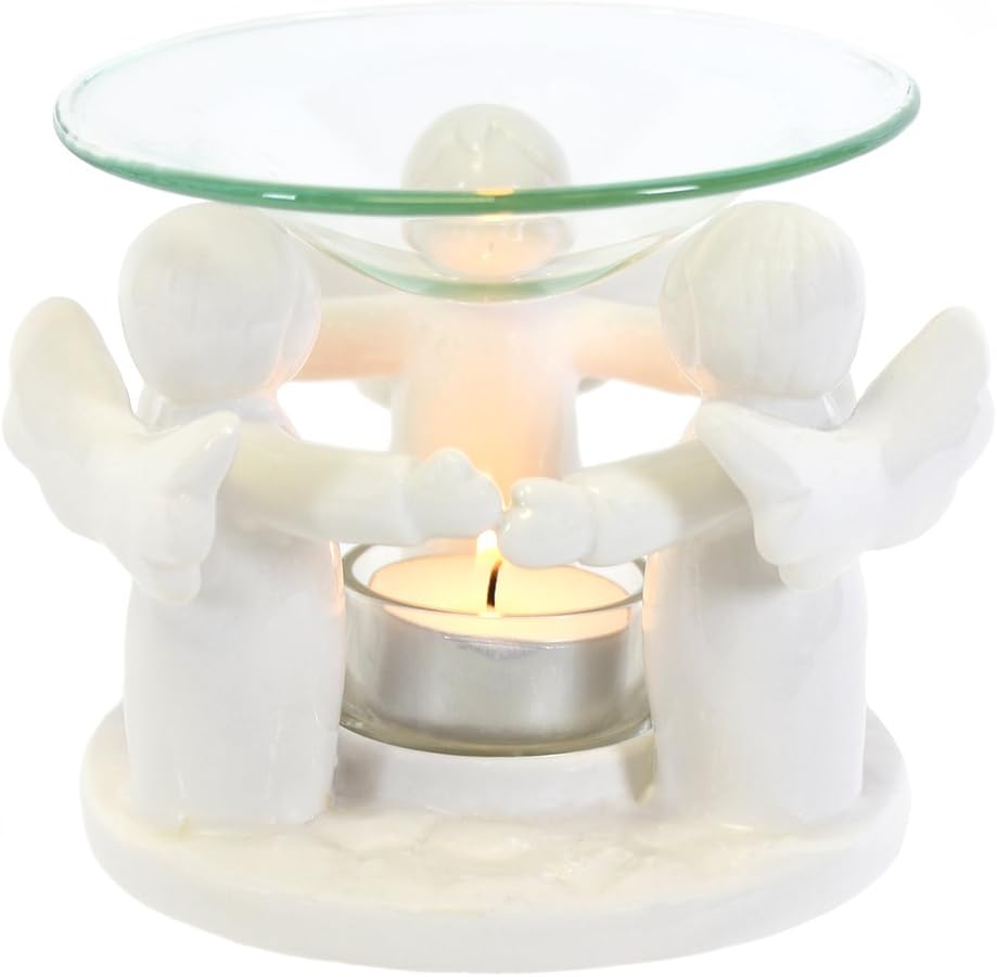 Jones Home and Gift Oil Burner, Ceramic, Multi-Colour, 14.5 x 14.5 x 11 cm